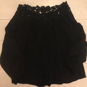 Do + Be lace off the shoulder top Small